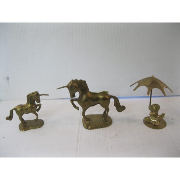 3 BRASS PIECES