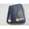 Image 3 : STERLING SILVER & GENUINE PEARL EARRINGS