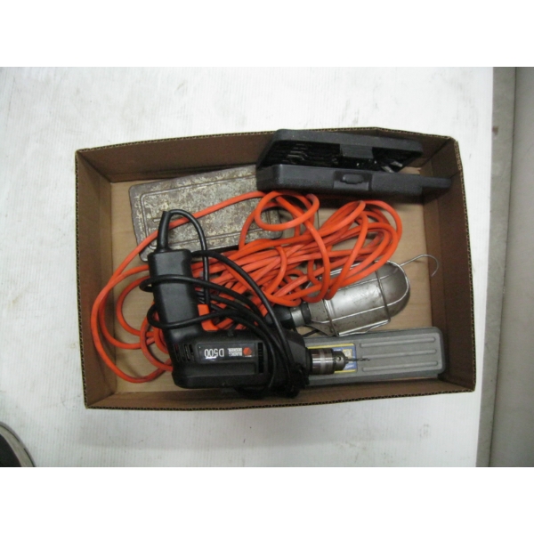 MISC. DRILL BITS, DRILL, EXTENSION CORD, ETC.