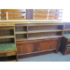 Image 5 : LG. RIBBON MAHOGANY HEADBOARD W/2 NIGHTSTANDS & 2 SINGLE BOX SPRING & MATTRESSES - KING SIZE SET