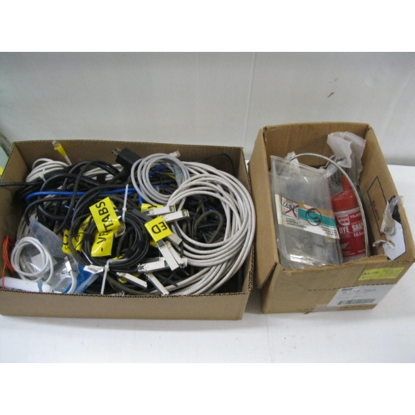 2 BOXES OF MISC. WIRING, ETC.