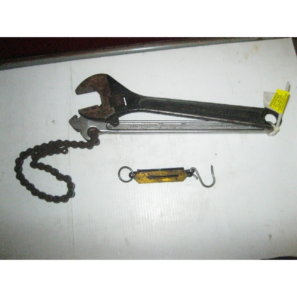 BLUEPOINT CRESCENT WRENCH & CHAIN WRENCH