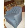 Image 2 : SM. BLUE LOVESEAT W/MATCHING CHAIR