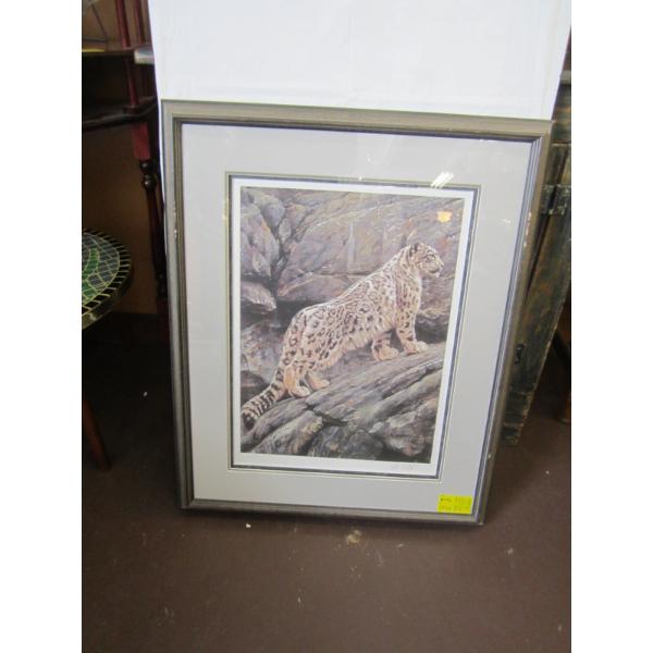 FRAMED NUMBERED PRINT BY ALLEN HUNT "HIMALAYAN LOVE SONG" W/CERTIFICATE ON BACK