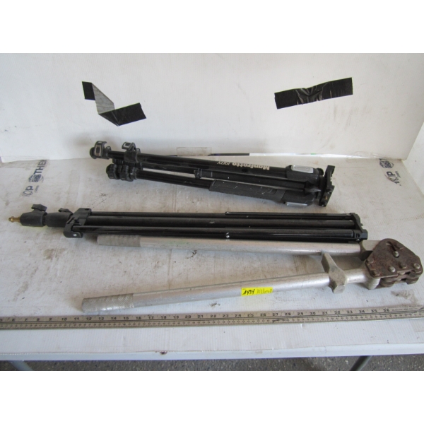 2 TRIPODS & A LG. PAIR OF WIRE CRIMPS