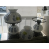 Image 3 : MATCHING PAIR OF BLUE & WHITE LAMPS