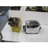 Image 1 : KNIFE BLOCK W/KNIVES & TOASTER