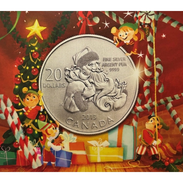 2013 CDN TWENTY DOLLAR .999 SILVER COIN (TAX EXEMPT)
