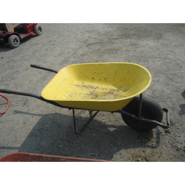 YELLOW WHEELBARROW