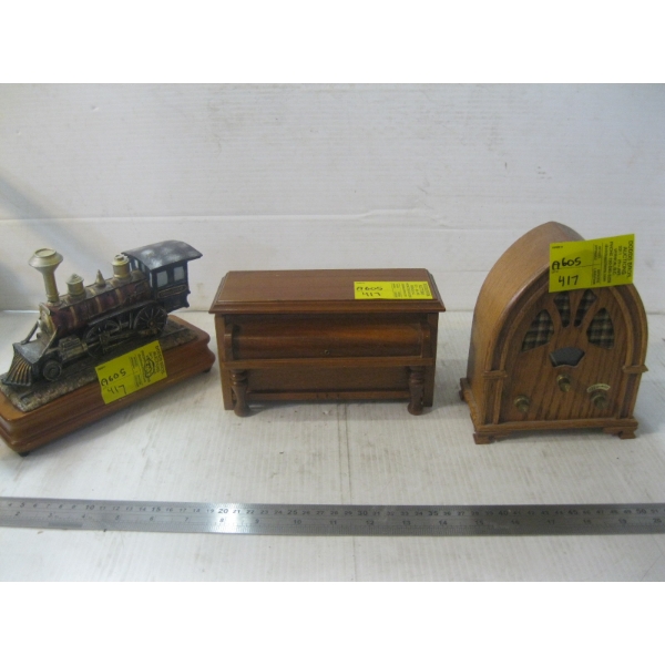 3 MUSIC BOXES
