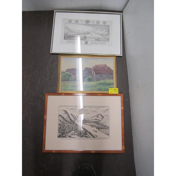 3 FRAMED PICTURES