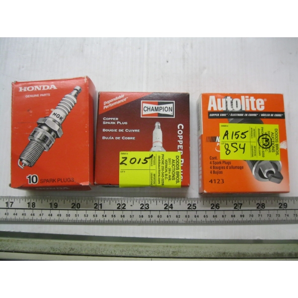 3 PART BOXES OF SPARKPLUGS