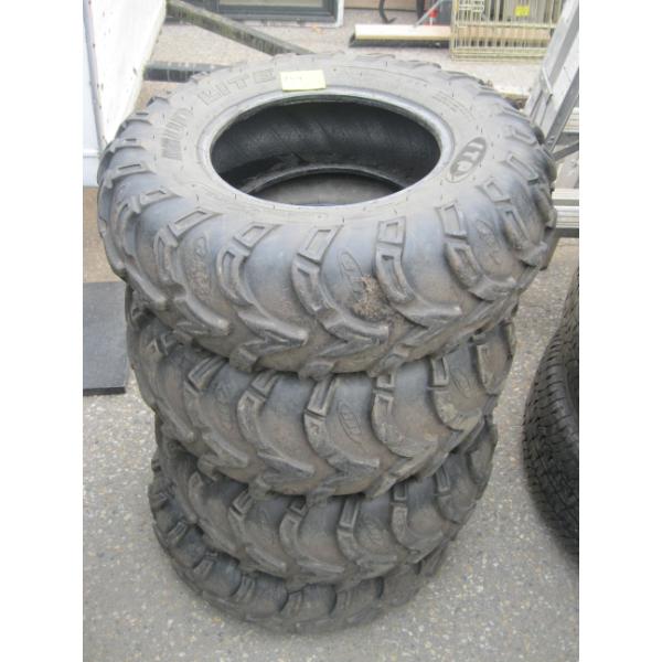 SET OF 4 ATV TIRES - 2 ARE 25X8X12 & 2 ARE 25X10X12