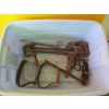 Image 2 : CONTAINER OF VINTAGE TOOLS, ETC.