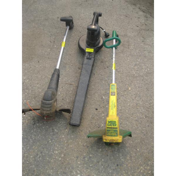 2 ELECTRIC WEED EATERS & AN ELECTRIC BLOWER