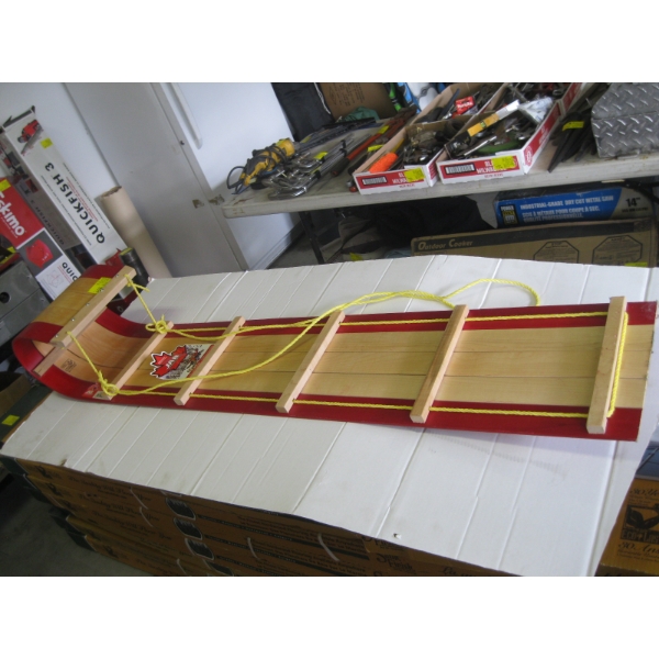 5' WOODEN TOBAGGAN