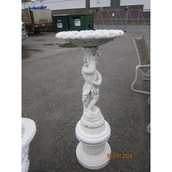 CEMENT FOUNTAIN W/BASE