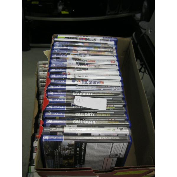 2 BOXES OF ASST. GAMES: XBOX 360, PS4, ETC.