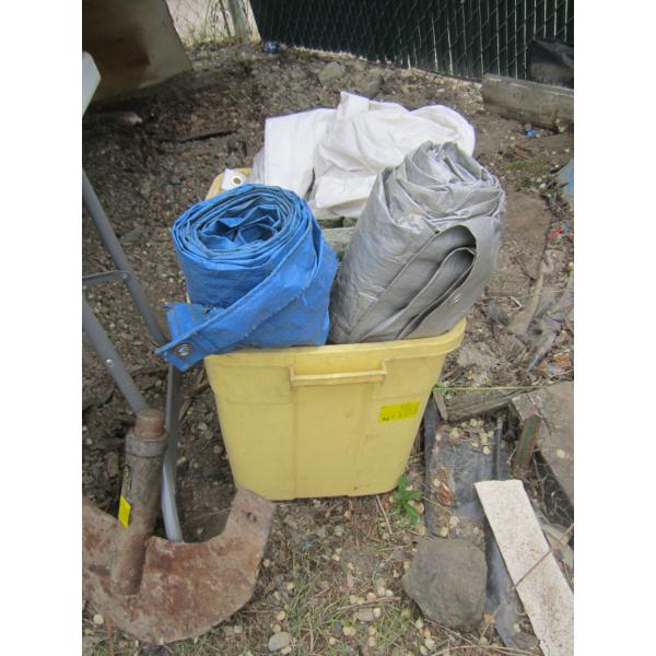 CONTAINER OF ASST. TARPS