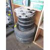 Image 1 : 4 - 15" 5 BOLT RIMS - 2 HAVE TIRES ON IT 195/65R15, TOYOTA HUBCAP COVERS