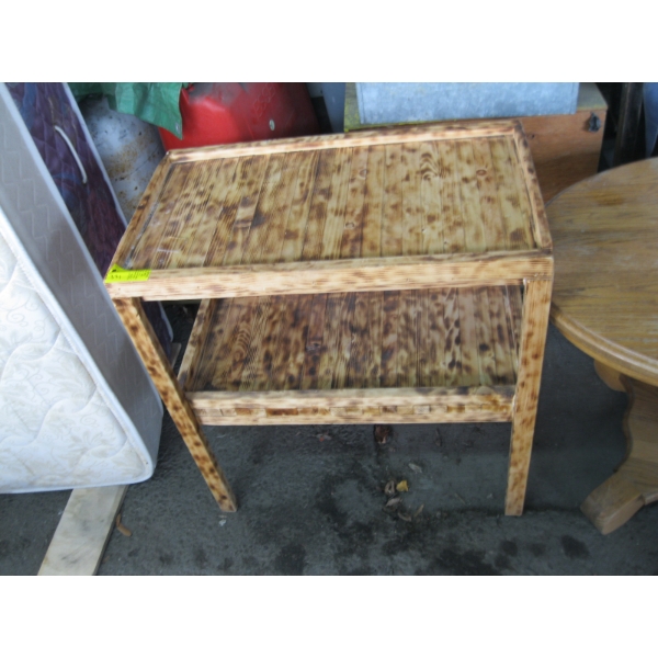 2 TIER WOODEN TABLE