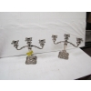 Image 1 : PAIR OF SILVERPLATE CANDELABRAS
