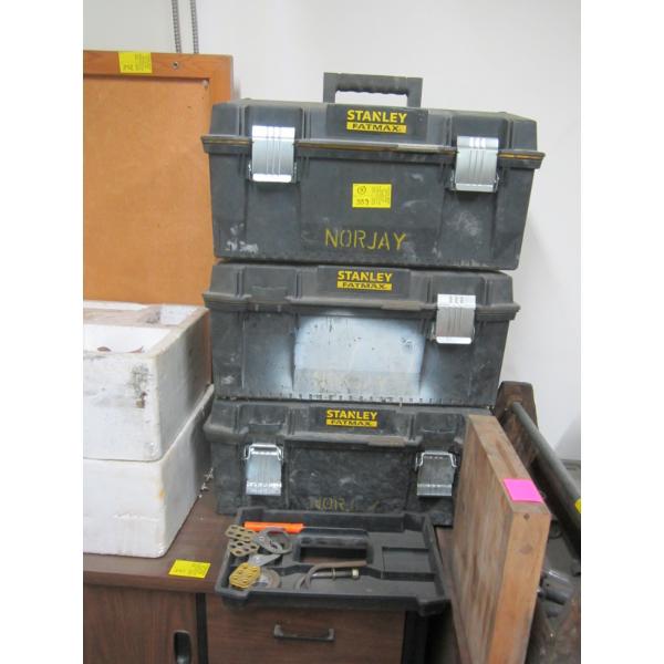 3 STANLEY BACKPACK TOOLBOXES