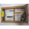 Image 3 : FISHING LINE HOLDER W/VARIOUS HOOKS & BOBBERS & A SHAKESPEARE REEL