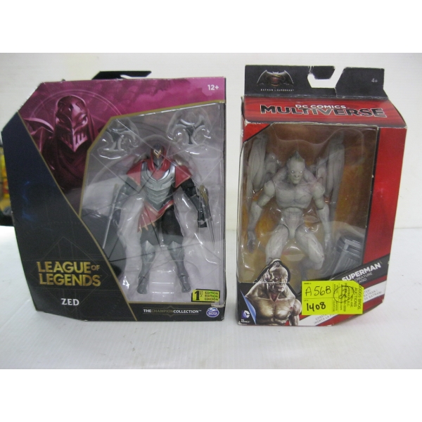 BAT CREATURE FIGURINE & LEAGUE OF LEGENDS FIGURINE (ZED)