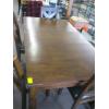 Image 3 : HEAVY SOLID WOOD DINING TABLE W/4 CHAIRS & LEAF