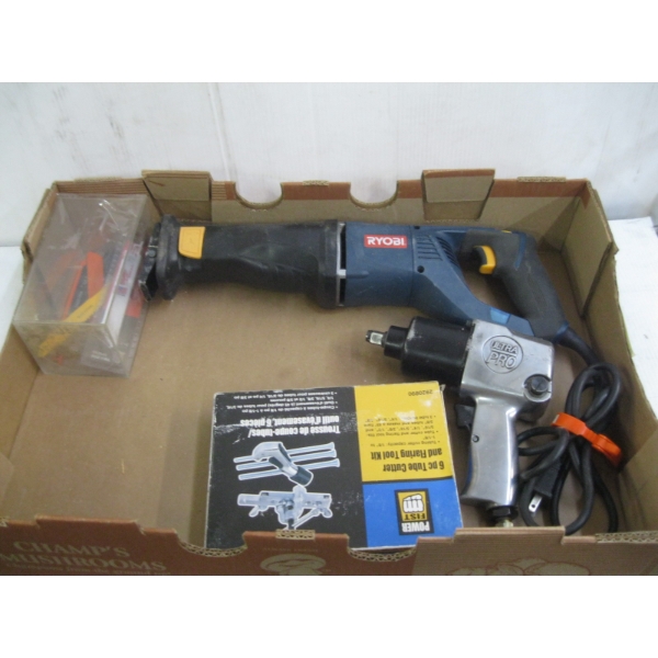RYOBI RECIPROCATING SAW FLARING TOOL KIT AIR IMPACT GUN