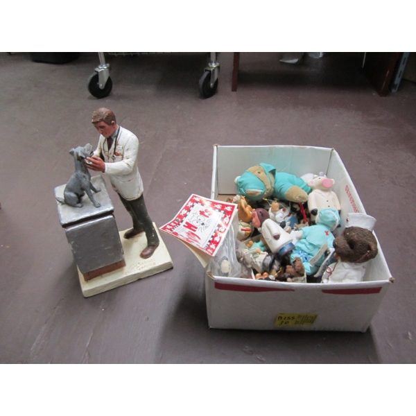 ASST. DR. FIGURINES, BEARS, VET FIGURINE, ETC.