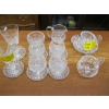 Image 1 : ASST. CRYSTAL GLASSES, CREAM & SUGARS, ETC.