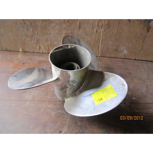SOLAS STAINLESS STEEL PROPELLOR - 14.5X15