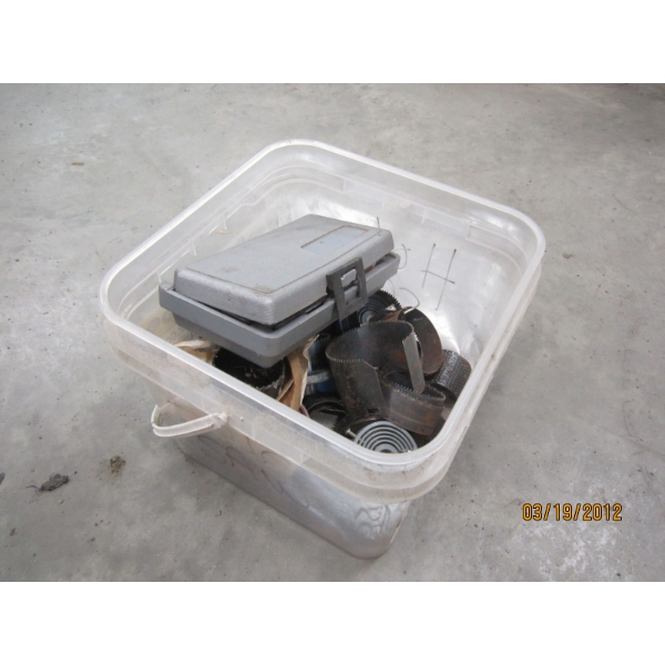 BIN OF ASST. HOLE BITS