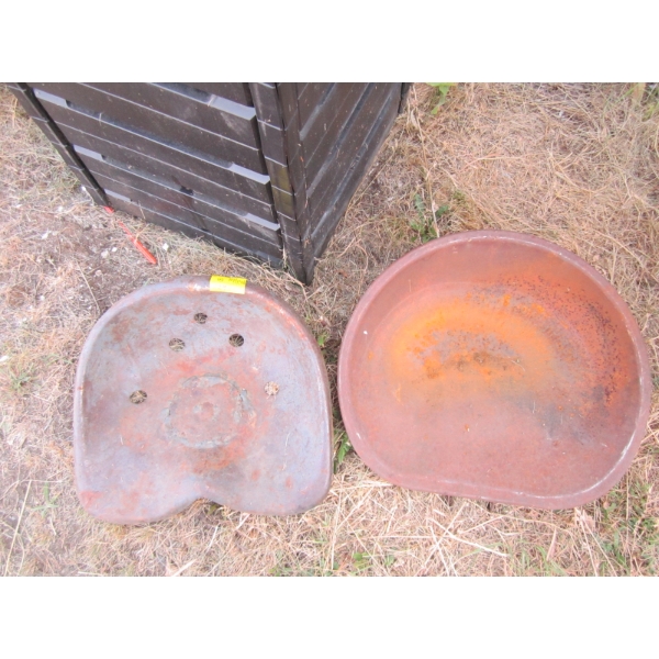 2 METAL TRACTOR SEATS