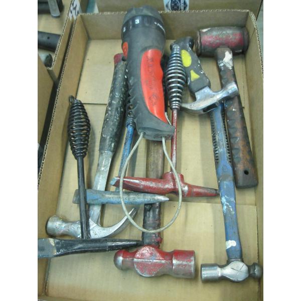 MISC. HAMMERS, FLASHLIGHT