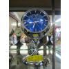 Image 1 : MCM CHROME BLUE FRONT STRAUSS CLOCK
