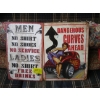 Image 1 : 2 TIN SIGNS