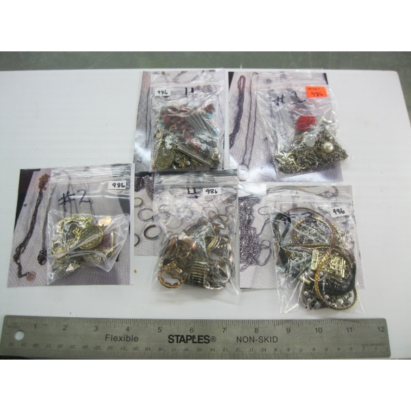 5 BAGS OF ASST. JEWELLERY