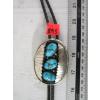 Image 5 : SILVER W/3 TURQUOISE STONES NAVAJO BOLO TIE