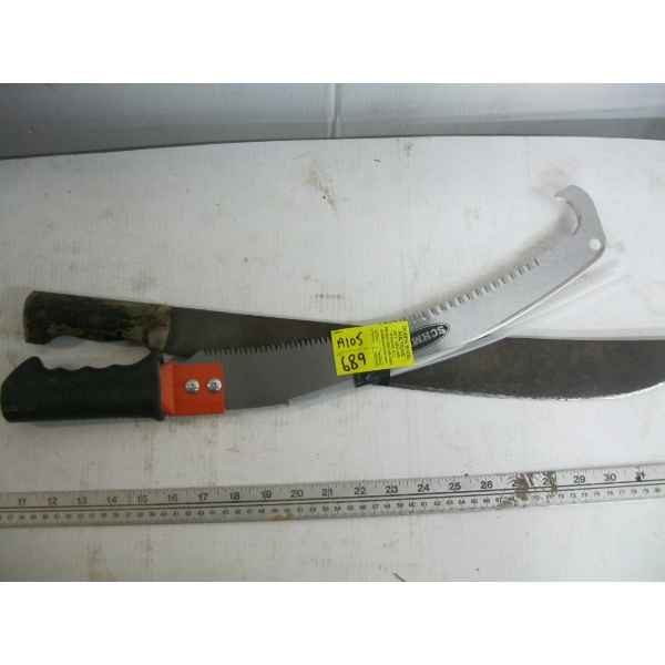 MACHETE & A PRUNING SAW