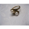Image 3 : LADIES 10KT RING W/2 GENUINE PEARLS, 4.5G, SZ 9