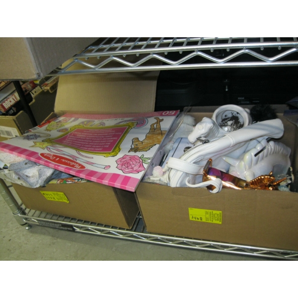 BOX OF MISC. UNICORNS, ETC.