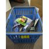 Image 1 : BASKET OF BAGS ON BOARD, WASTE PICK UP DISPENSER & REFILL BAGS