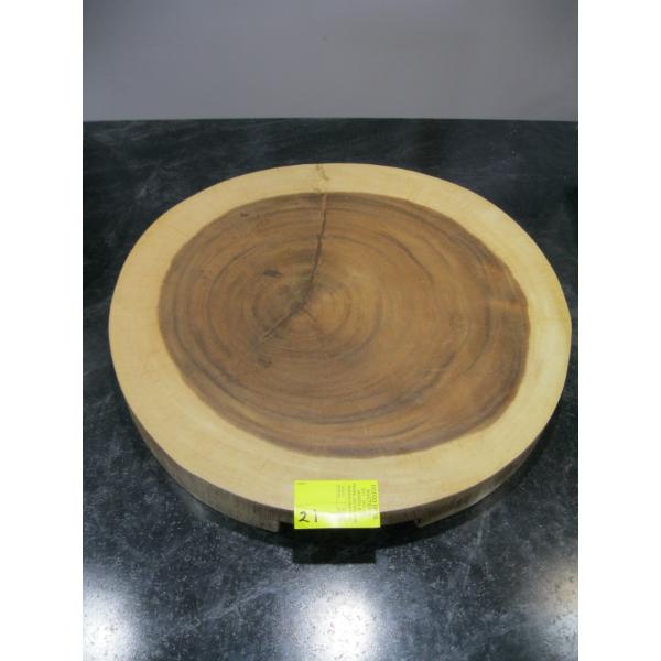 ROUND WOOD SLAB DISPLAY BOARD