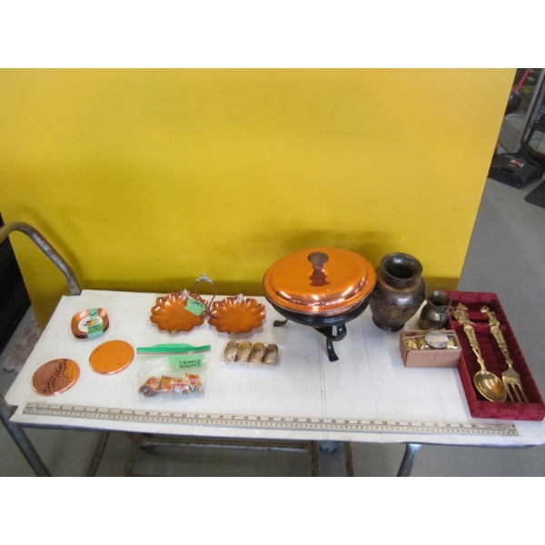 ASST. COPPERWARE, BRASS, ETC.