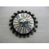 Image 8 : ZUNI SUNFACE, SIGNED ABEL S, EYE CATCHER INLAY WORK BELT