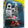 Image 3 : BIN OF MISC. DOG TRAVEL HARNESS, MIRROR, ETC.