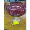 Image 1 : VINTAGE CRANBERRY GLASS VASE